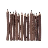 TOYANDONA 8 Stücke Kinder Holzstifte Groß Farbstifte Kreative Baum AST Kunst Zeichnung Bleistift Skizze Zeichnung für Kinder Kleinkinder Studenten Graphit Klassenzimmer Büro Schule 9-10 cm