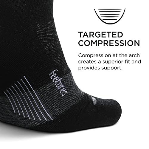 Image of Feetures Merino 10 Cushion Quarter Sock Stripe