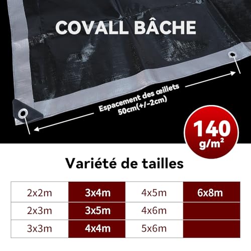 Bâche imperméable 2x2m anti-déchirure pour résoudre vos problèmes d'infiltration - 11