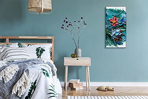 Art mural horloge sur toile de haute qualité style abstrait - 5