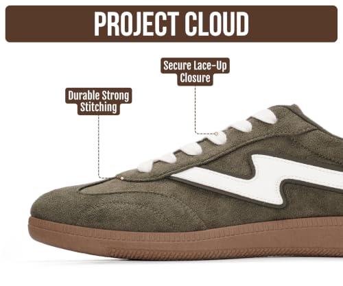 Image of Project Cloud Non-Slip Fashion Sneakers for Women, Lace-Up Shoes