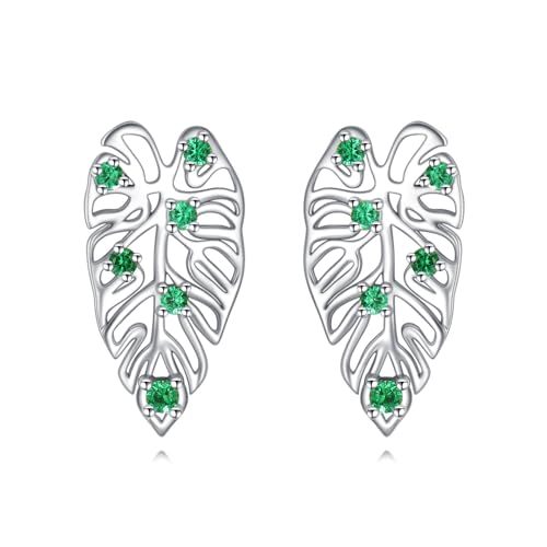 Boucles d'oreilles plantes argent cadeau anniversaire femme
