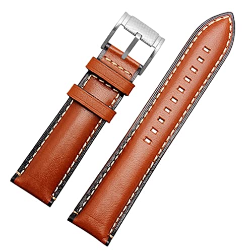 Bracelet de montre en cuir GELINE 22mm de qualité pour ME3054 FS5453