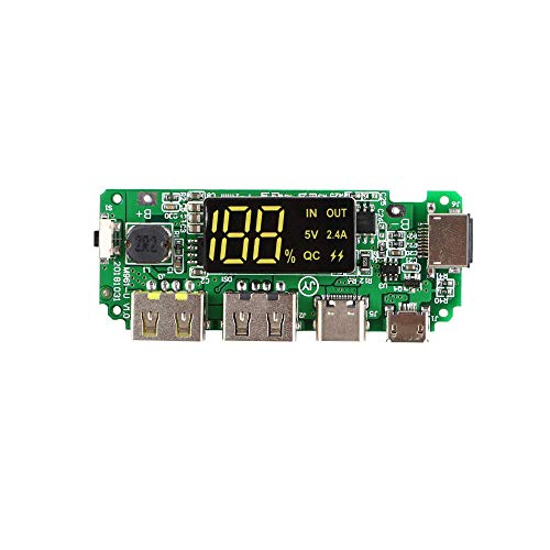 Acxico Módulo Cargador DIY Power Bank USB Dual Micro Type-C