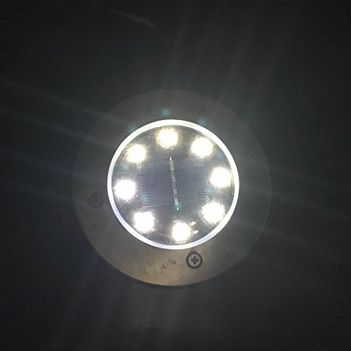 1PC LED Solar Power Buried Light Ground Lamp Outdoor Garden Decking