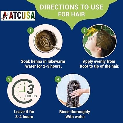 Miniatura 3 de Henna en polvo puro de la región de Marwar, Rajasthan  14.11 oz (14.10 oz  0.88 libras)  Color de cabello naranja y rojo  Triple tamizado  Crudo  No
