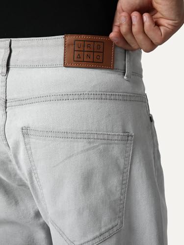 Image of Urbano Fashion Men's Straight Fit Heavy Washed Faded Denim Jeans Stretchable
