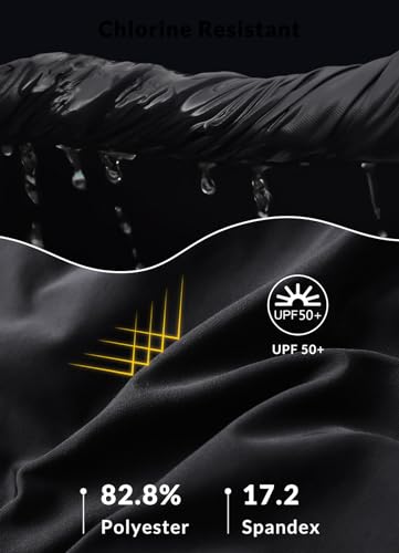 BALEAF Women's Swim Skirt Bottoms High Waisted Modest Bathing Suit Skirt Tummy Control Tankini Swimsuits 2025 Skort with Pocket Liner Swimming Bottoms for Women Black L - Image 5