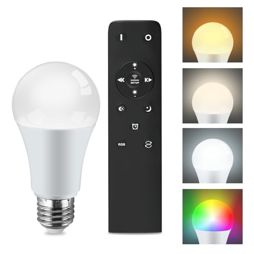 CRLL Floor Lamp for Living Room Modern Standing Lamps with Remote & Foot Switch