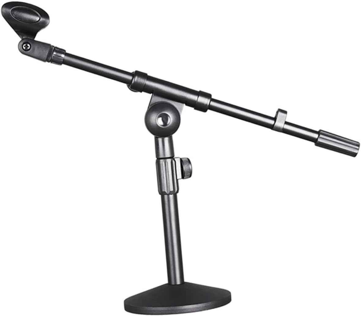 TOYANDONA Desktop Adjustable Conference Microphone Stand Boom Arm Versatile Mic Holder for Speech Recording and Compact Design for Use