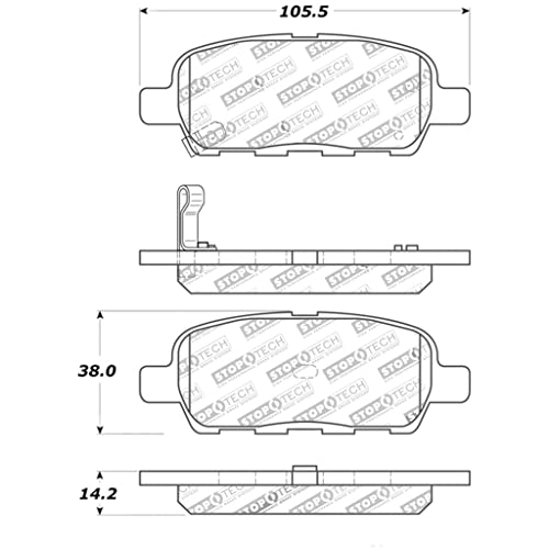 Stoptech For Infiniti Qx70 2014 Brake Pads Street Touring - Rear | 308.0905 #TOP5