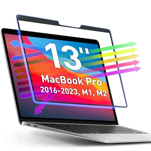 Removable Blue Light Screen for MacBook Pro 13 | Easy On/Off Anti-Glare Laptop Screen Protector | Blue Light Blocking Filter for MacBook Pro 13" 2016, 2017, 2018, 2019, 2020, 2021, 2022, 2023, M1, M2