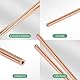M METERXITY 2 Stück 300mm Kupfer Rundrohr, 2mm OD 0,5mm Wandstärke Kupfer nahtlose Rohre für Bau/Maschinenbau/DIY-Basteln, Metallgerades Rohr [0,08x0,02x12IN]