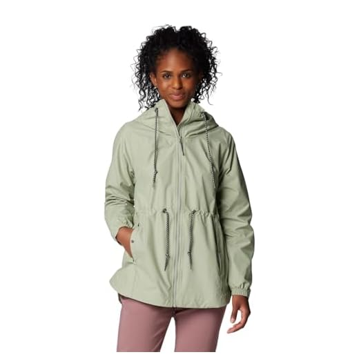 Columbia Womens Lillian Ridge II Waterproof Rain Jacket, Safari, X-Large