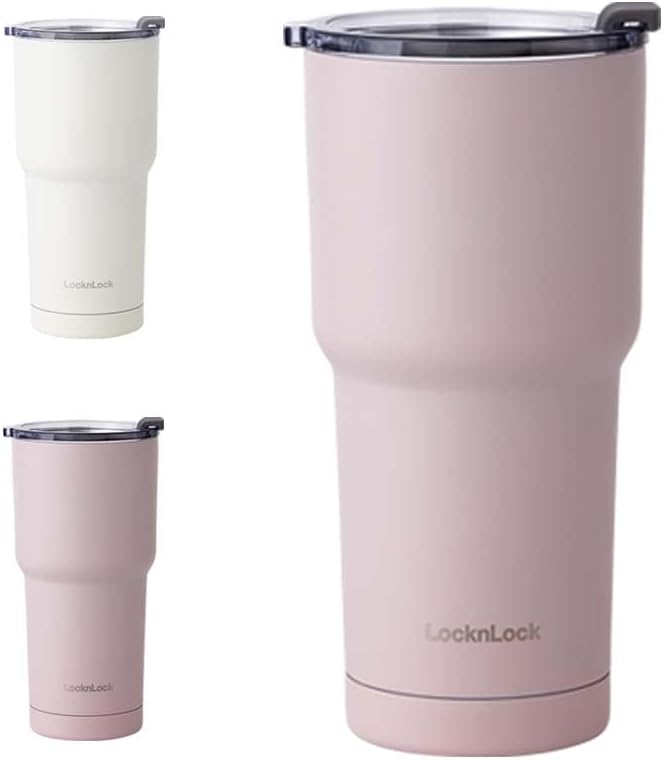 Pure Tumbler Pink 16oz, BPA-Free Double Wall Stainless Steel Vacuum Insulated Tumbler for Coffee, Tea and water, Thermal Travel Mug Cup for Hot & Cold Beverage