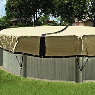 In The Swim 28 Foot Round Ultimate Above Ground Winter Pool Cover - 12 Year Warranty