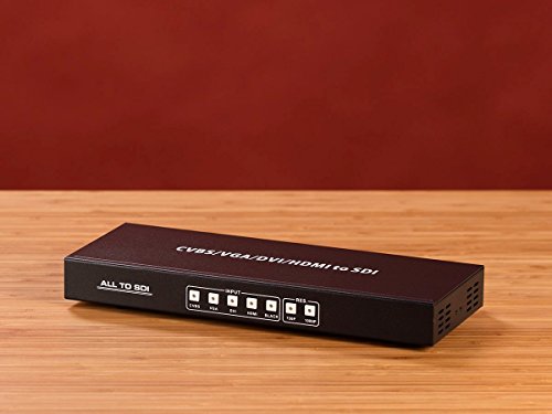 Monoprice Multiformat Sdi Converter With Scaler (Cvbs, Hdmi, Vga, And Dvi To Sdi),Black #TOP5
