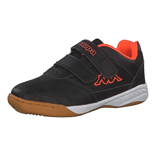 Kappa Indoor Kickoff Kinder Multisport Hallenschuhe schwarz 260509K, Schuhgröße:28 EU