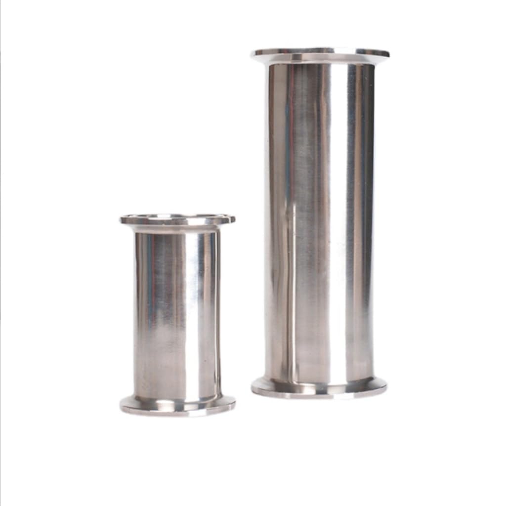Tuleja rurowa szpuli 50.5MM kołnierzowa uszczelka silikonowa Tri Clamp łączniki rurowe długość 254mm, do okrągłych rurek ogrodowych w domu(32mm x Ferrule50.5mm)