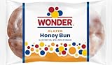 Wonder Glazed Honey Bun, Individually Wrapped Pastry Snack, 4 oz