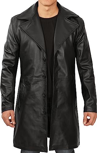 Blingsoul Leather Car Coats For Men - Black/Brown Real Leather Jacket Men
