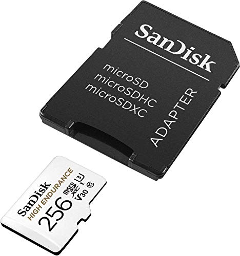 Image of SanDisk 256GB High Endurance Video MicroSDXC Card for Dash Cams Works with Garmin Mini 2, 47, 57, 67W Series (SDSQQNR-256G-GN6IA) Bundle with Everything But Stromboli SD & Micro SD Memory Card Reader