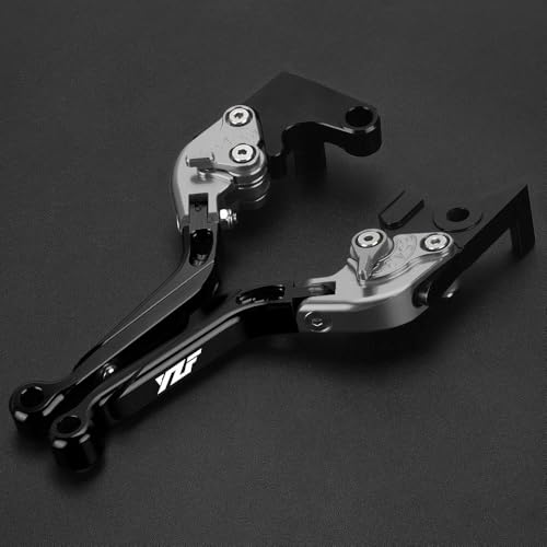 Leviers frein embrayage pliables Yamaha YZF R25 anti-casse gris