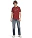 Armani Exchange Men's Crew Neck Logo Tee T Shirt Grid Logo, Pomegranate, Medium