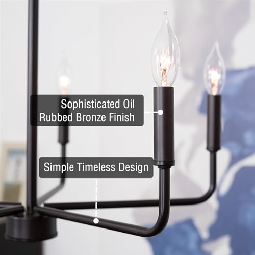 Image of Kira Home Camille 22 inch Modern 5-Light Chandelier for Kitchen Island