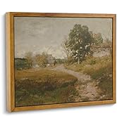 InSimSea Framed Canvas Wall Art for Living Room Bedroom Decor, Vintage Outskirts Painting Prints ...