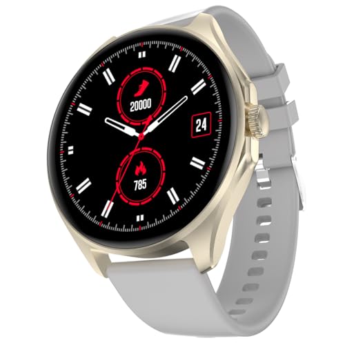 Image of Fire-Boltt Boltt Fire Apollo 2 Smartwatch 36.3Mm (1.43 Inch) AMOLED Display, Bluetooth Calling,100+ Sports Modes,Voice Assistant,Health Suite, IP67 Water Resistant, Smart Notifications. (Light Grey)