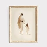 ESSEN Life Child of God Jesus Christian Bible Wall Art Jesus Poster Minimalist Boho Christian Home Decor Perfect Religious Wall Art Gift for Women (8x10 In No Frame)