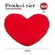 1 Stück Herzkissen, Plüschkissen, flauschiges Herz, dekoratives Kissen, niedliches herzförmiges Kissen für Sofa, Bett, Esszimmer, Geschenke für Mädchen, Valentinstagsgeschenk (Rot)