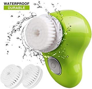 Facial Cleansing Brush Waterproof Deep Cleaning Pore Spining Exfoliating Face Brush Exfoliation Face Scrubber Electric Skin Cleansing Brush Set