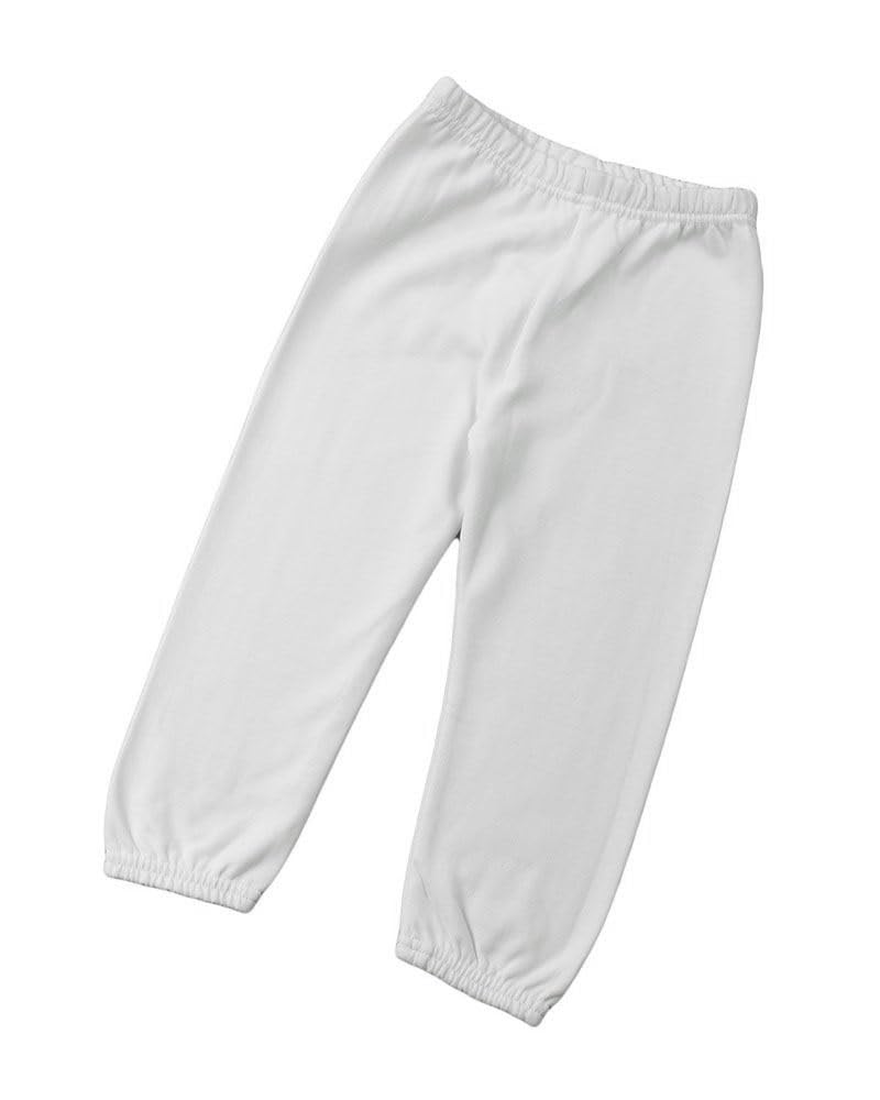 Monag Kids Sweatpants, Girls, Boys Infant and Toddler' Sweatpants (2 Years, White)