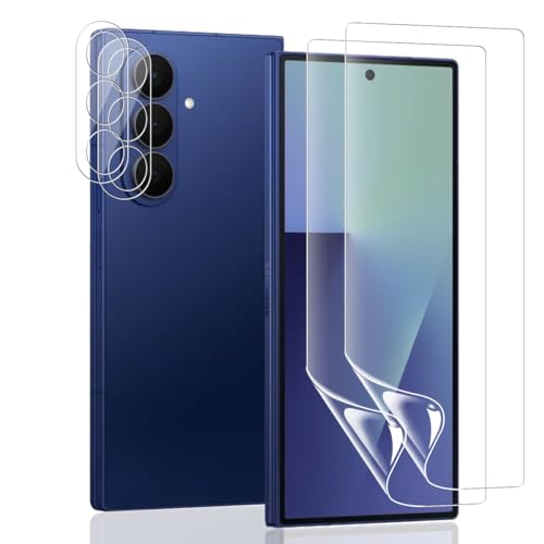 【4枚セット】Galaxy Z Fold 7 フィルム (2枚)+ カメラフィルム (2枚) 【指紋認証が可能】柔軟性TPU制 24時間自動修復技術 全面保護 貼り付け簡単 気泡ゼロ Galaxy Z Fold 7 保護フィルム