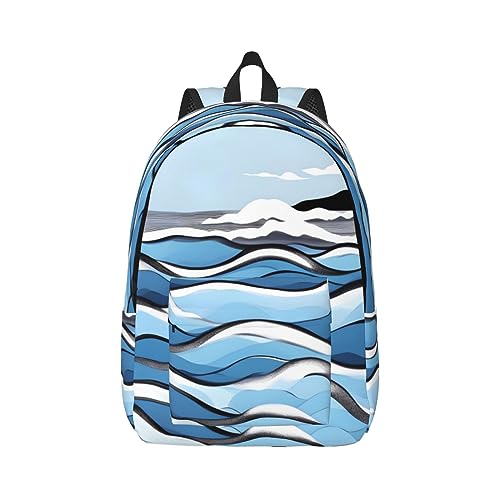 Sac à dos élégant et robuste en toile noire de taille M
