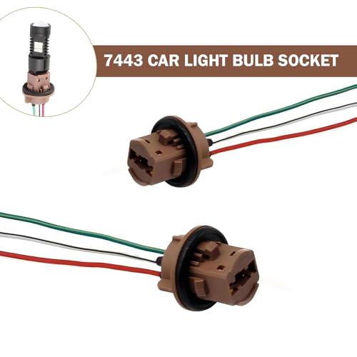 Adaptadores hembra para bombillas de freno 7443, 2 piezas miniatura 6
