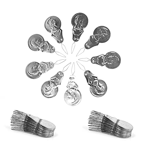 100 Pezzi Metallo Infila ago Strumento per Cucire