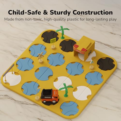 Image of Lifelong Cuppy 41-Piece DIY Maze Track Toy with Light & Music | STEM Learning Puzzle Game with Garage, Road Signs & Battery Car | Educational Construction Playset for Kids | Boosts Skills for 2+ Years