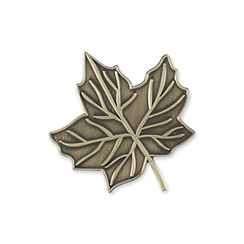 Forge Autumn Leaf Antique Gold Lapel Pin- 1 Pin