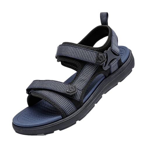 Men’S Fashionable Casual Beach Shoes With Eva Sole Ankle-Wrap Sports Style Sandals With Adjustable Hook And Loop Straps