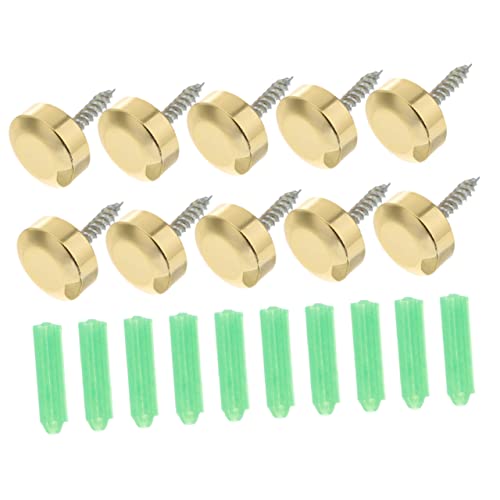 BUTIFULSIC Mirror Decorative Screws Cover 10pcs Set Advertising Mirror Nails Versatile Glass Fasteners