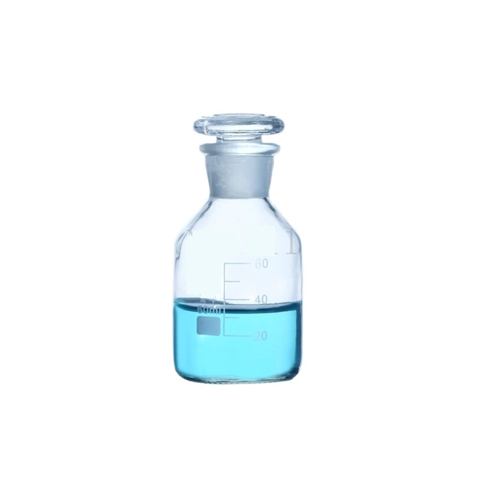Butelka na odczynniki, Butelka na odczynniki ze szkła z wąską szyjką i małym otworem, korkiem szlifowanym, wielokolorowa, 60 ml–1000 ml(125mL 4pcs)