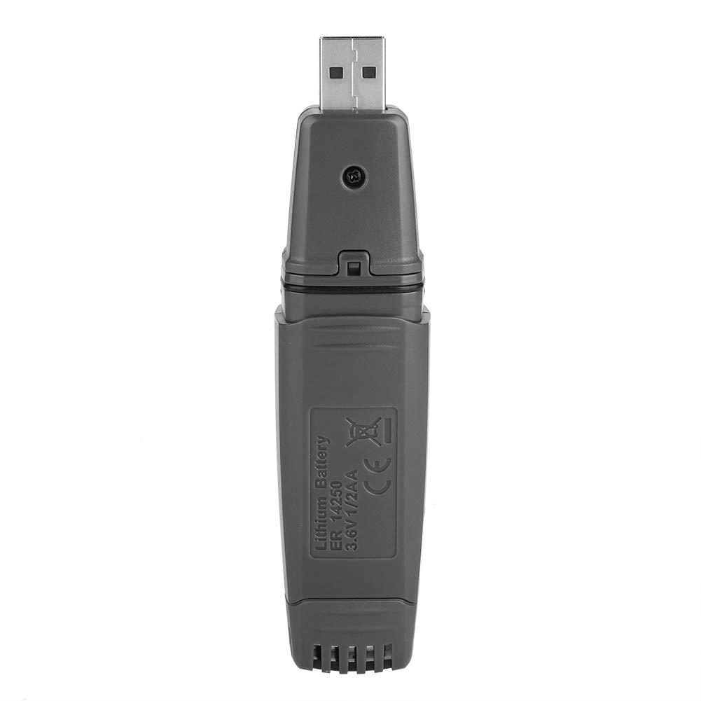 FTVOGUE Registrador de Datos USB, Termómetro, Registrador de Presión de Temperatura y Humedad, para Aplicaciones de Transporte y Almacenamiento, Rango de Medición de -40 a 176 Fahrenheit (UT330C)