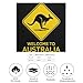 Welcome To Australia Kangaroos Silk Like Head Scarf for Women Bandana for Hair Wrapping Fashion Accessory Square Hair Scarves 25