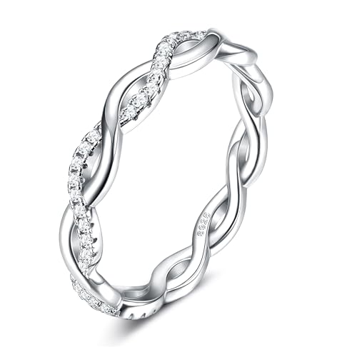 ADRAMATA-925-Sterling-Silver-Rings-for-Women-Silver-Twisted-Rope-Infinity-Cubic-Zirconia-Eternity-Wedding-Band-Simulated-Diamond-Engagement-Promise-Stackable-Rings-for-Her