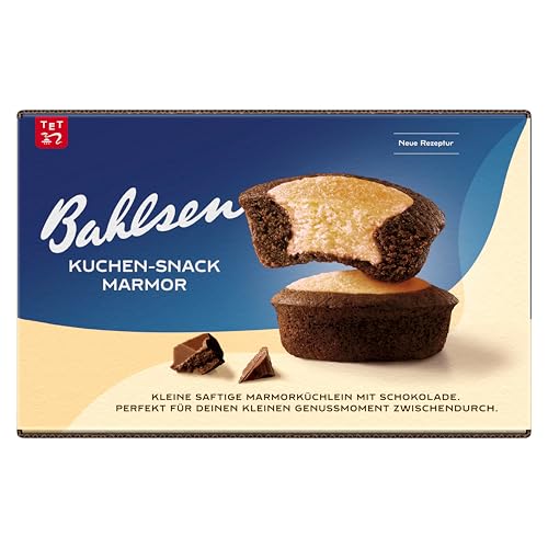 Bahlsen Kuchen-Snack Marmor, Großpackung mit 55 Dessertpackungen à 27,5 g, einzeln verpackte Marmorkuchen (1 x 1,51 kg)