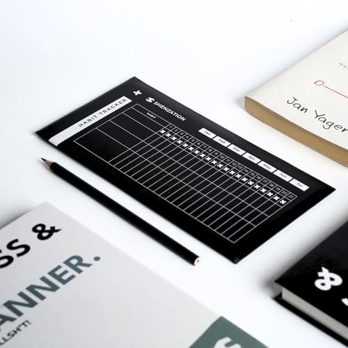 Image of Habit Tracker | Daily and Monthly Habit Tracking Cards - Goal Board, Productivity tool, Habit Journal - Pack of 12 Cards for 12 Months