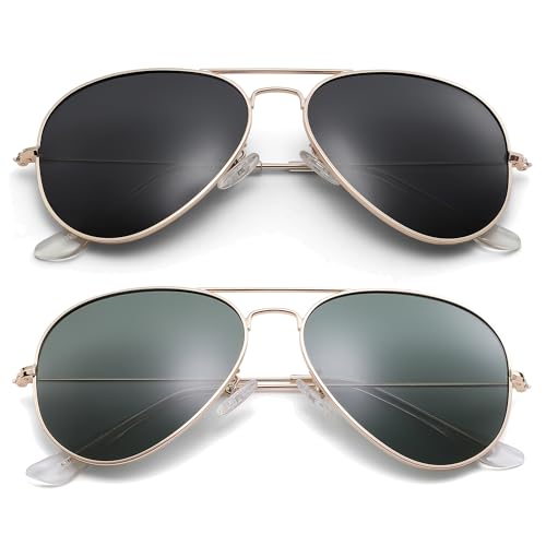 Image of Pro Acme Aviator Sunglasses for Men Women Classic Polarized UV400 Protection